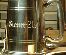 Engraved Stein